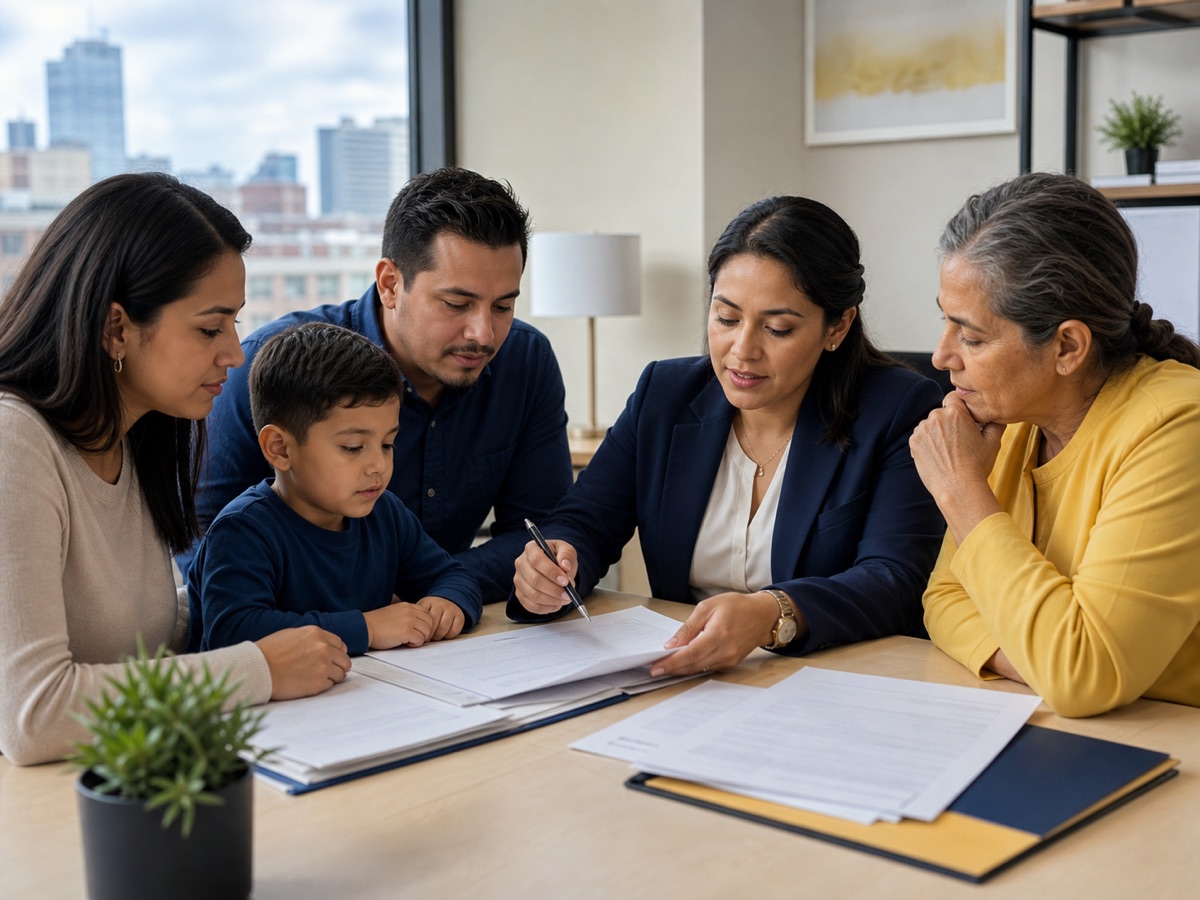 Administrative consultation with a family